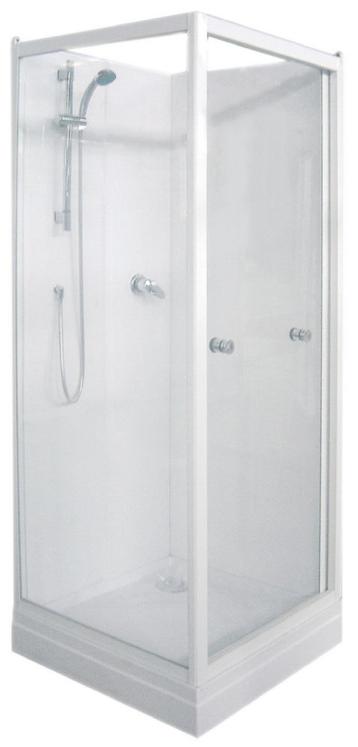 Cabine de douche 80 X 80 avec portes  accés face LQB P1A