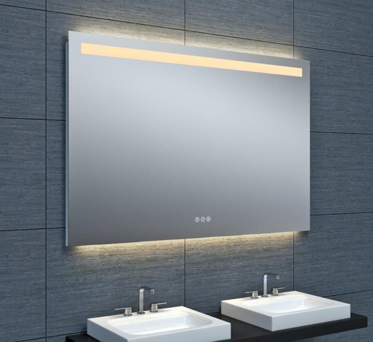 Miroir mural éclairage led 3 tailles au choix Hauteur 800 LQB ALMT