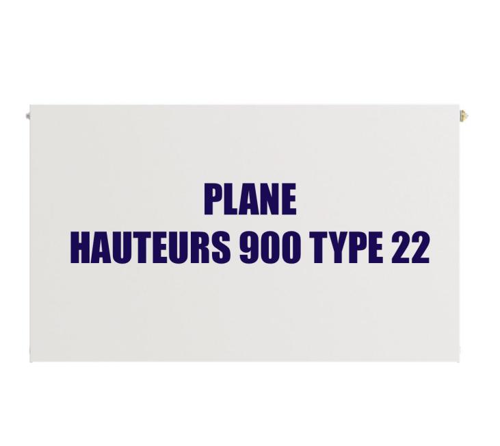 Radiateur Plane eau chaude acier horizontale type 22 hauteur 900 mm LQB AL229P