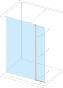 Retour volet mobile pour paroi LQB ALC5P verre transparent 3 tailles LQB AL C5RV Dimensions : 600 mm