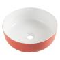 Vasque Céramique a poser bord fin 6 Couleurs au choix ronde 38.5 LQB ALDC Couleurs : Blanc rose