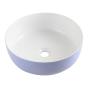 Vasque Céramique a poser bord fin 6 Couleurs au choix ronde 38.5 LQB ALDC Couleurs : Blanc bleu