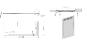 Receveur caniveau resine rectangulaire Blanc Ardoise 6 tailles au choix LQB CR Dimensions : L 900 x 1,60 m
