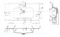 Plan vasque en synthèse vasque centrée 2 tailles au choix LQP ALS Longueur : 0.90 m