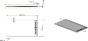 Receveur caniveau resine rectangulaire Blanc Ardoise 6 tailles au choix LQB CR Dimensions : L 900 x 1,70 m