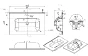 Plan vasque en Céramique 5 tailles au choix LQP ALS Longueur : 0.75 m