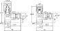 Kit robinet radiateur manuel Blanc ou chromé equerre 15X21 LQB ALDBCM